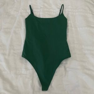 BABATON contour cami bodysuit, size xs, colour green, perfect condition